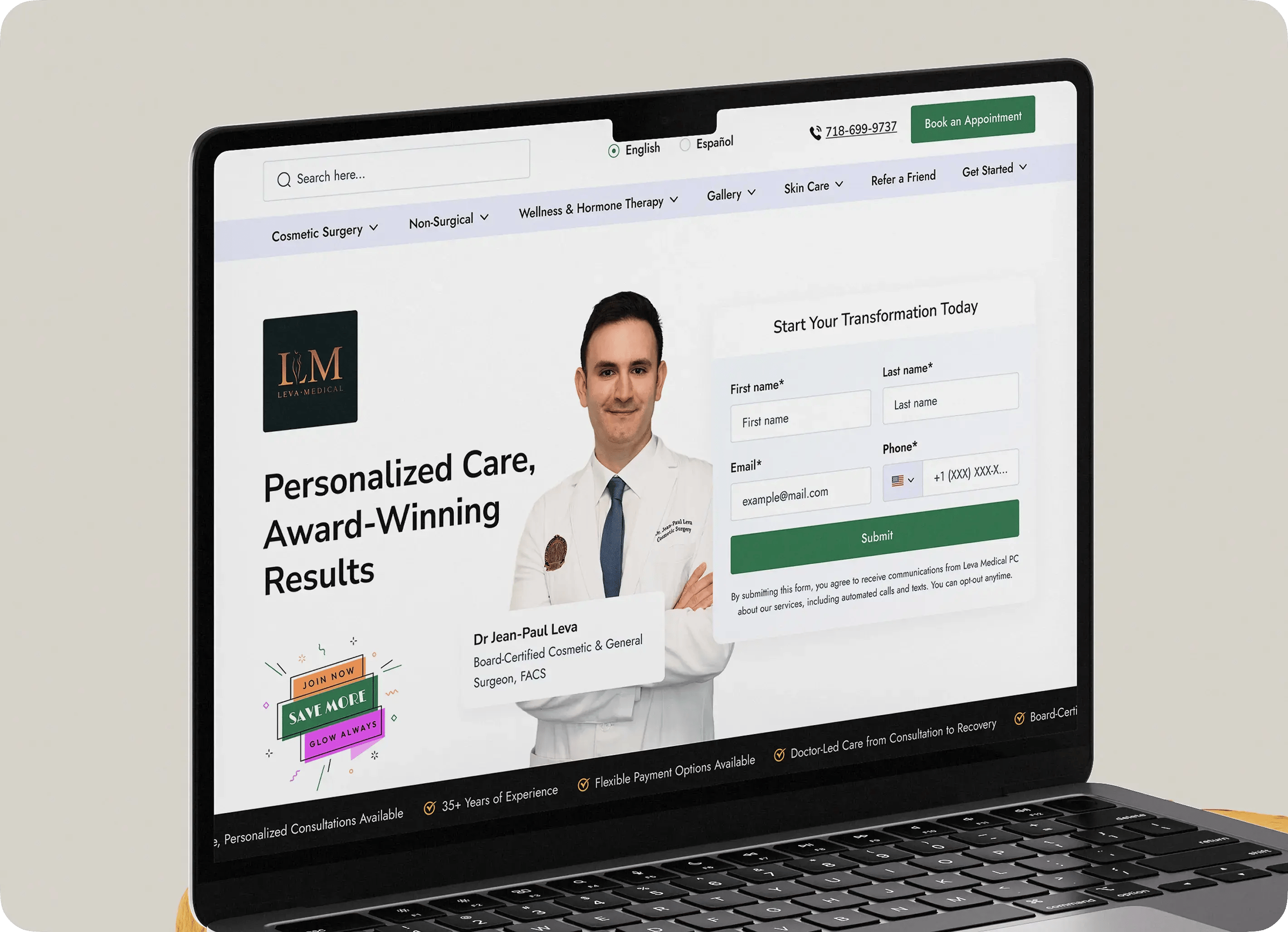 Website screenshot