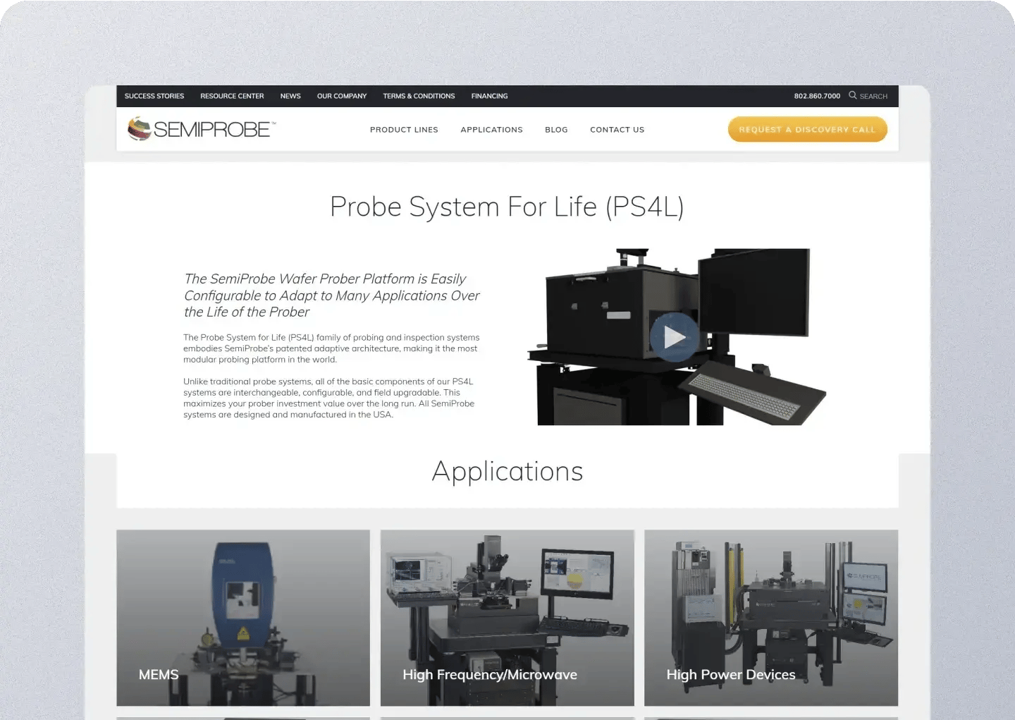 Website screenshot