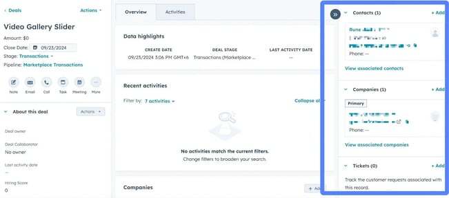 Deal Association with ContactCompanyTicket-1