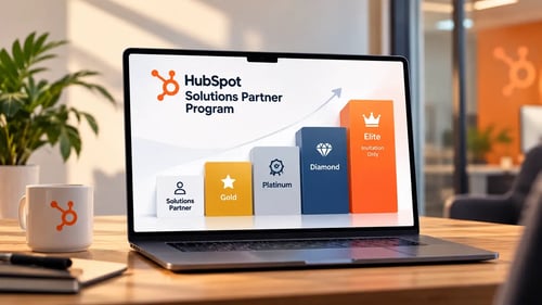 HubSpot Partner Tiers on Laptop