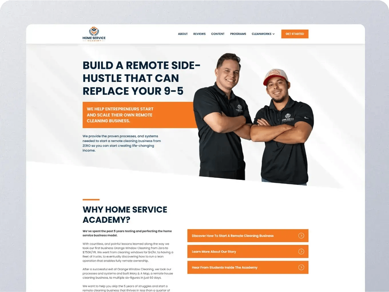 Website screenshot