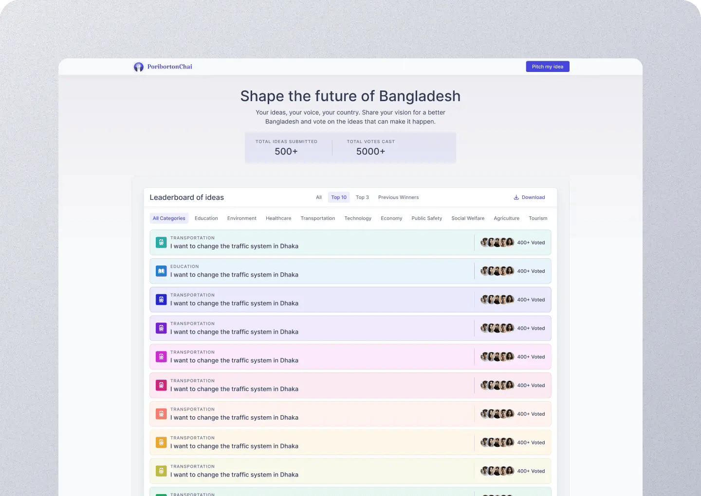 Website screenshot