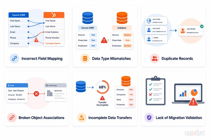 Common Causes of Data Integrity Issues During a HubSpot Migration