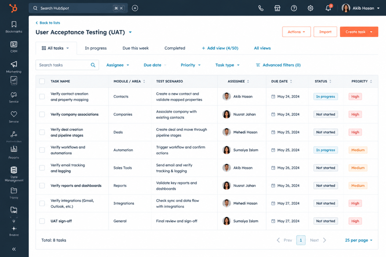 User Acceptance Testing (UAT)
