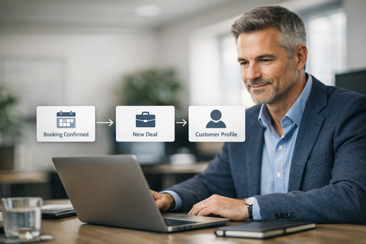 CRM Deal Automation Linked to Bookings and Customer Profiles