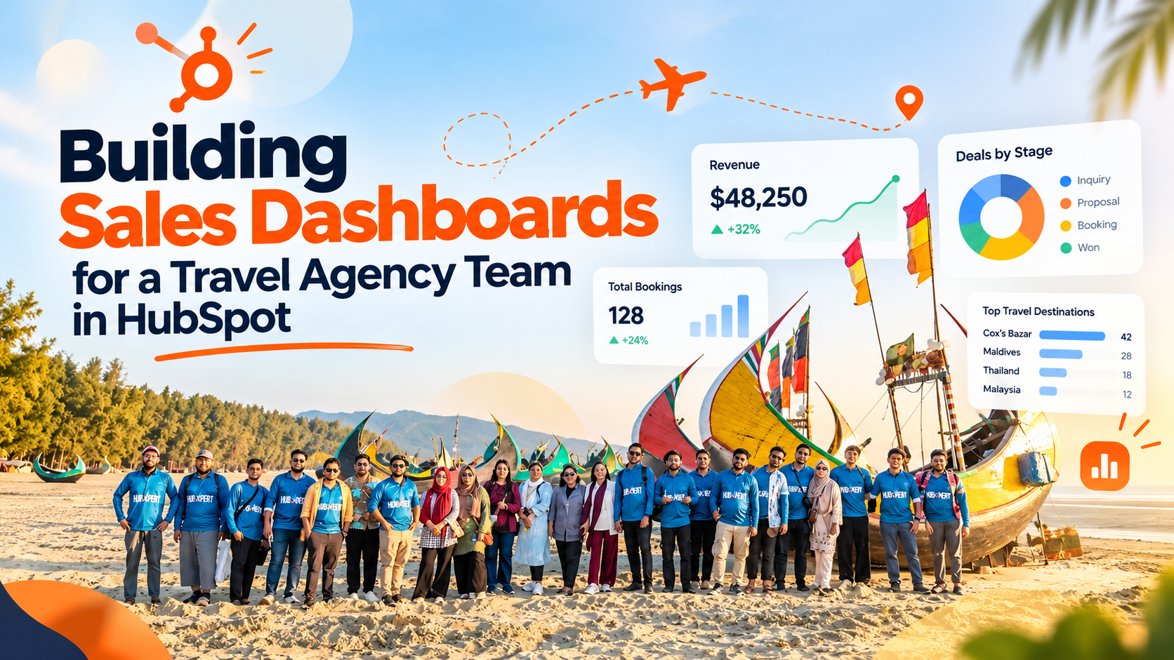 Building Sales Dashboards for Travel Agency Team in HubSpot