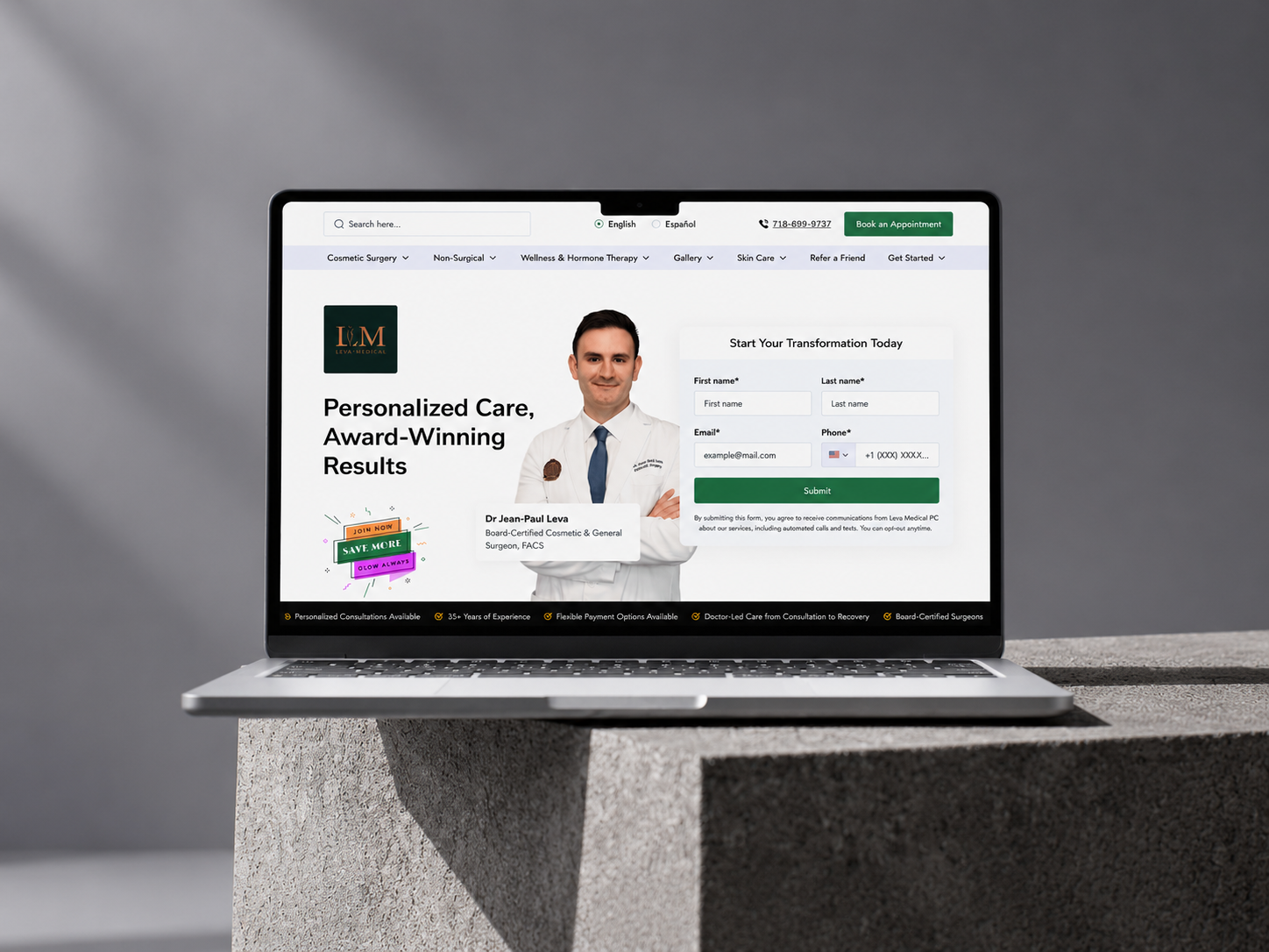 Leva Medicale Mockup - Hubxpert