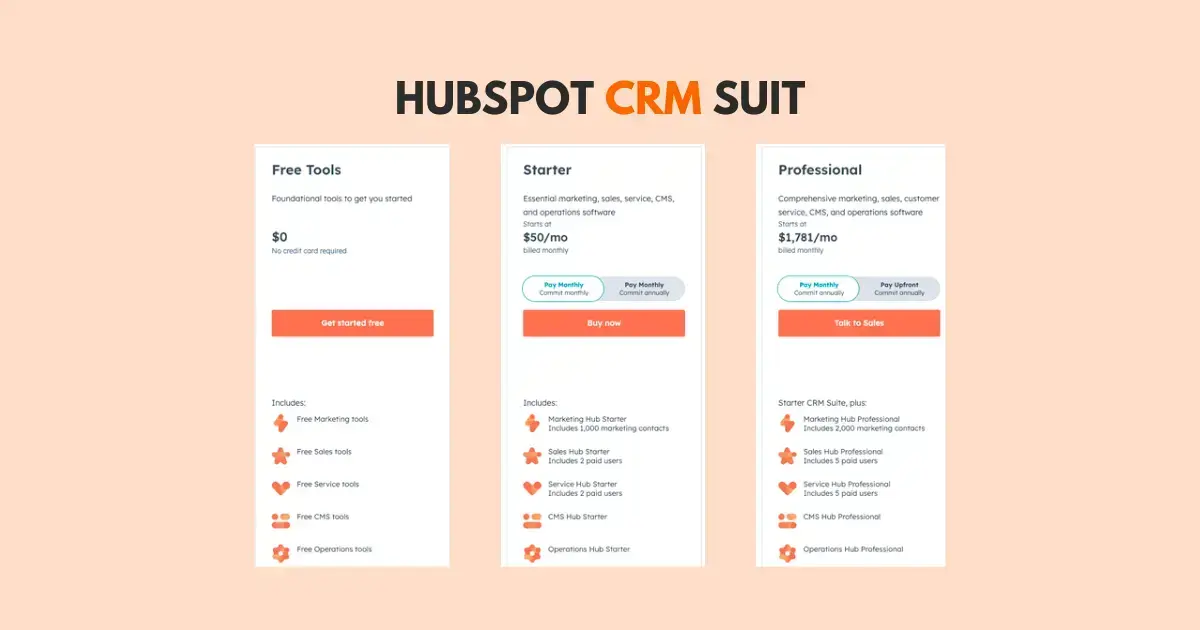 Comparison_ Free HubSpot CRM vs. Paid HubSpot Plans-1