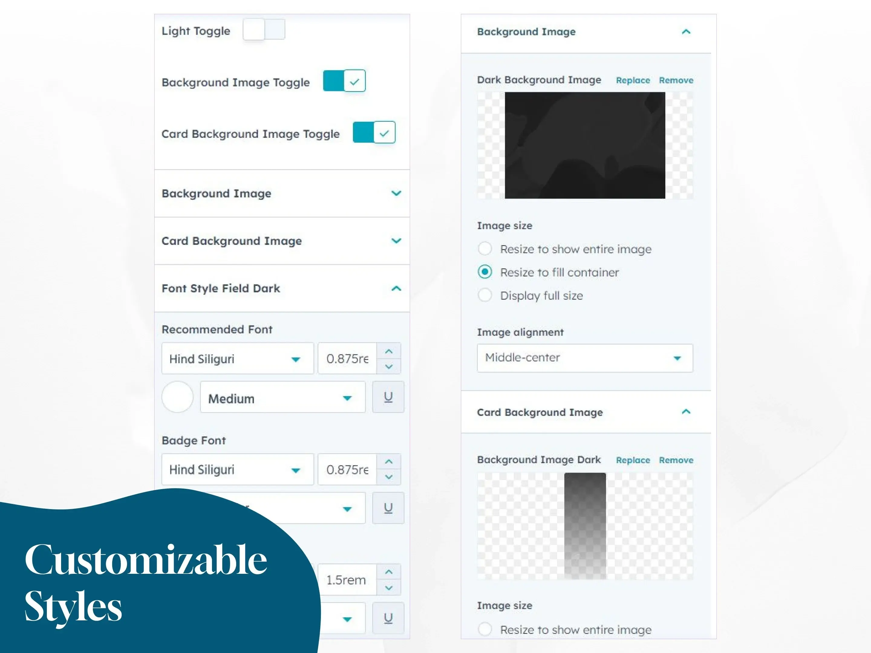 Customisable Styles-1