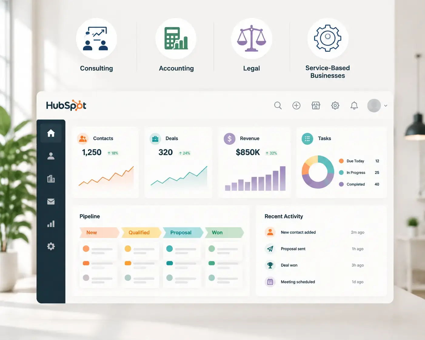 Built for Consulting, Accounting, Legal & Service-Based Businesses