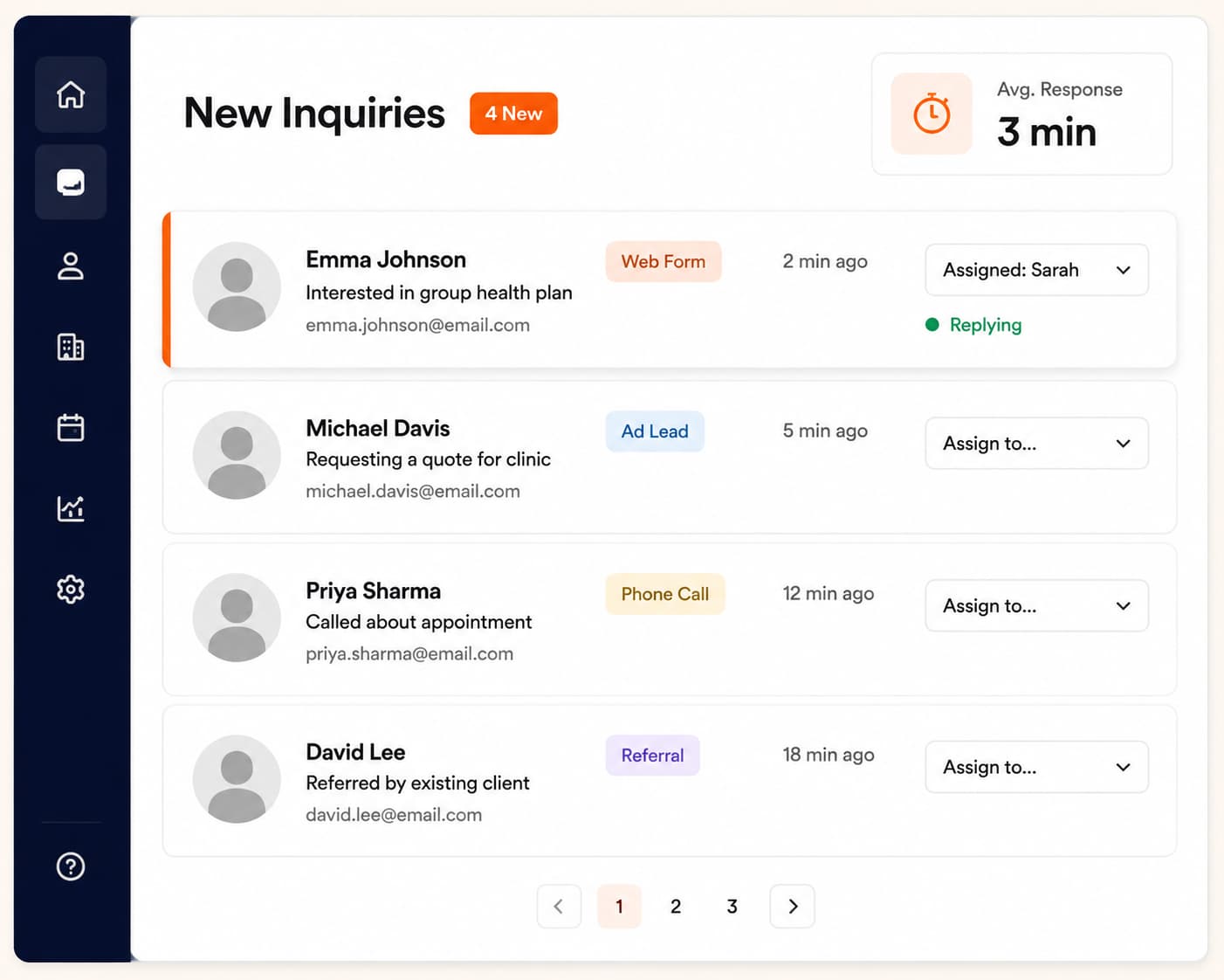 Faster Inquiry Response