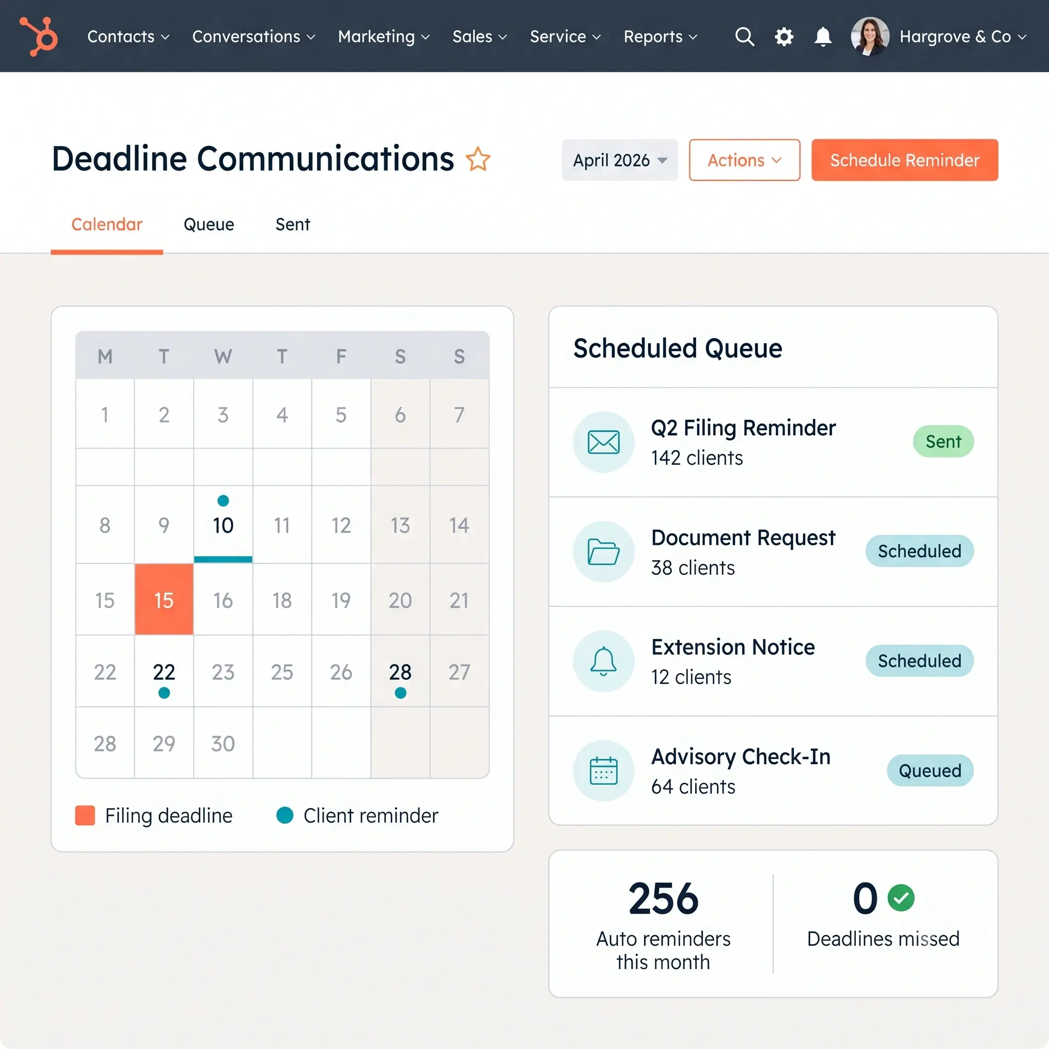 Automated Deadline Communication