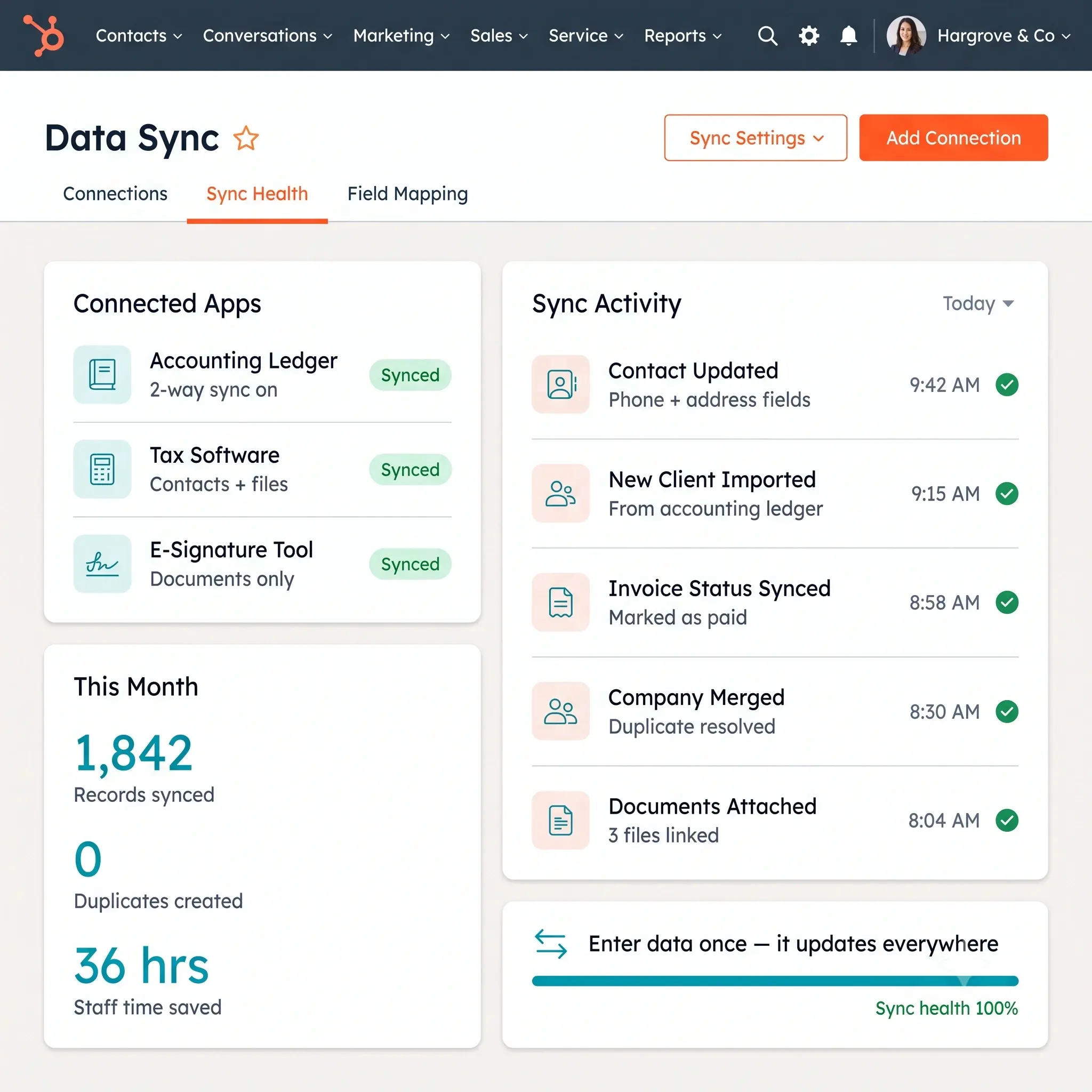 Less Manual Data Entry