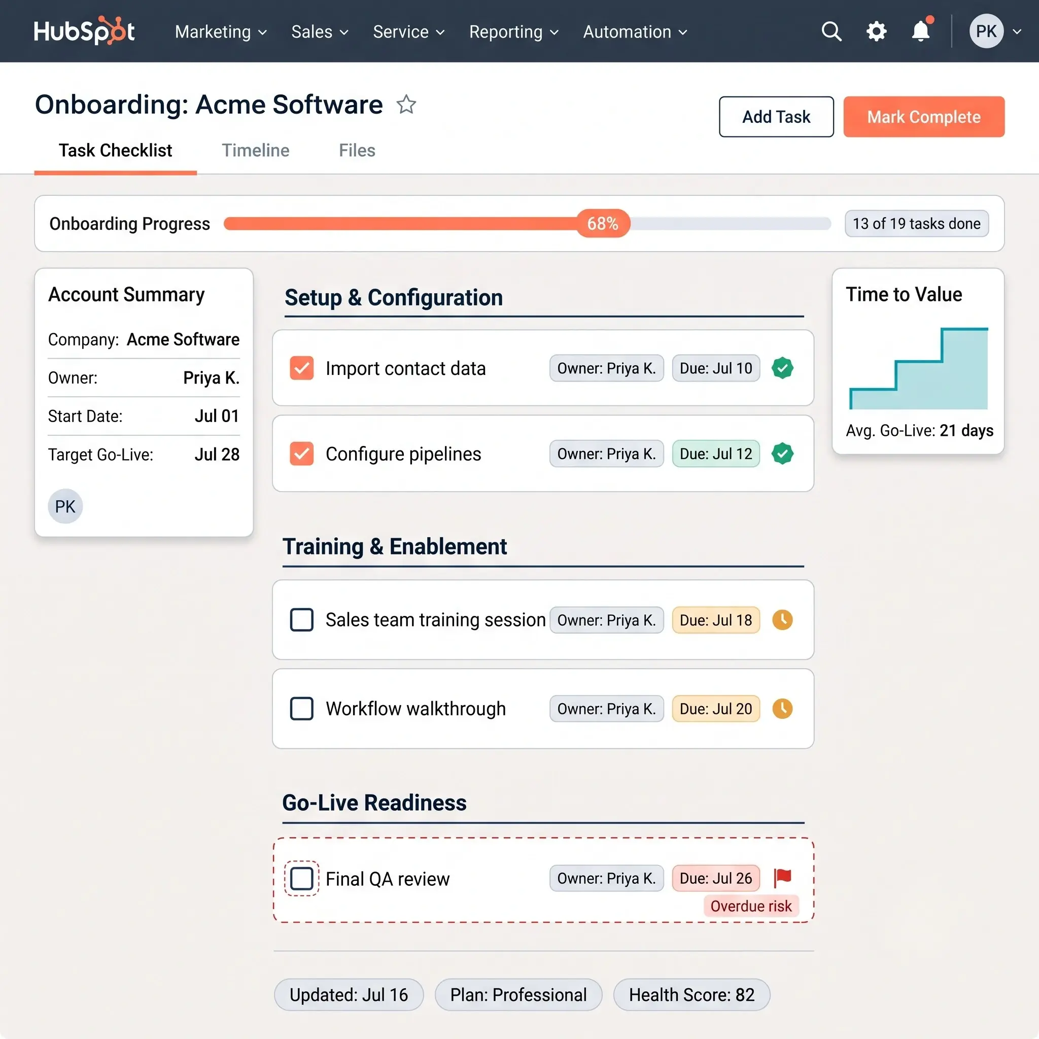 Faster Customer Onboarding