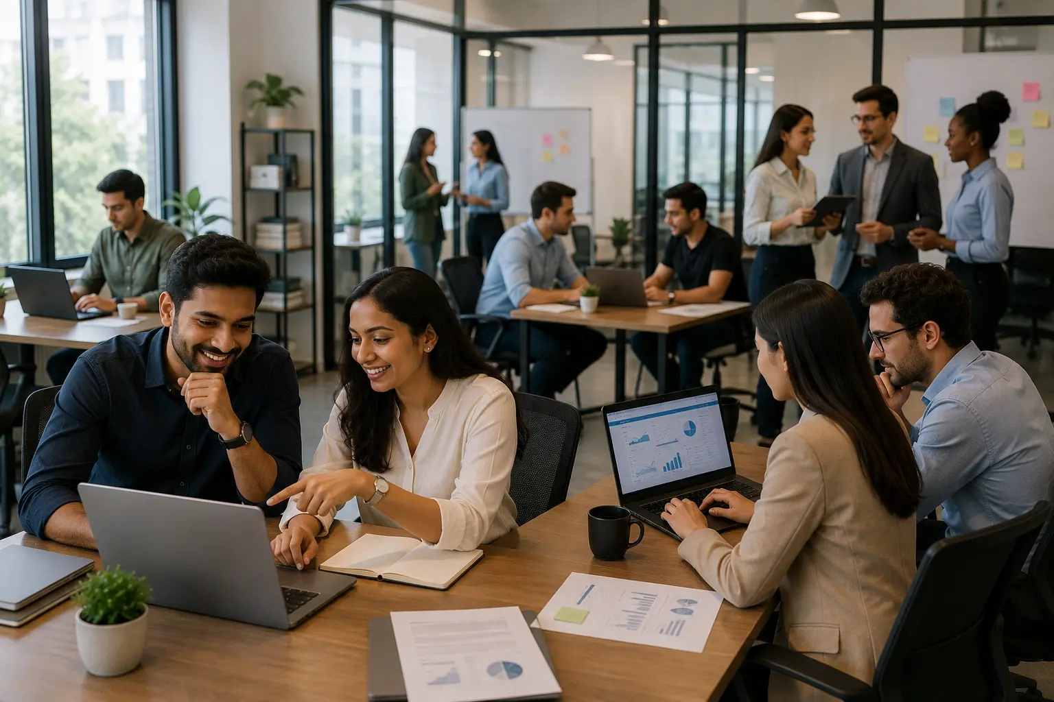 Scales from solo consultants to multi-team agencies