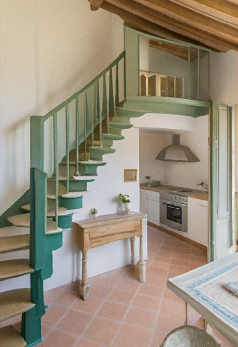 Interior of a beautiful house in Liguria, Italy