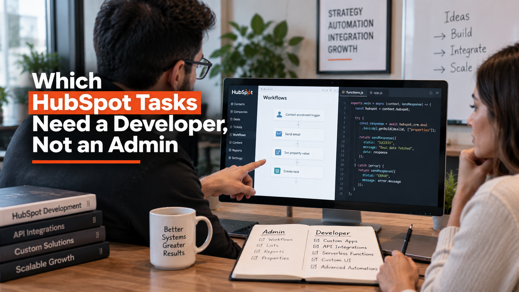 Which HubSpot Tasks Need a Developer, Not an Admin